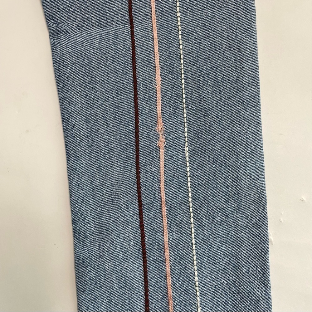 STILL HERE embroidered straight leg high waisted jeans - Picture 8 of 13